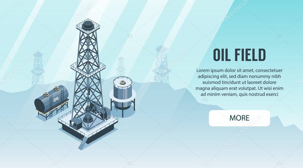 Oil Industry Horizontal Banner