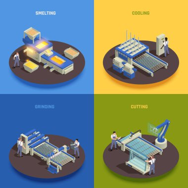 Cam Üretimi Isometric Kavramı 