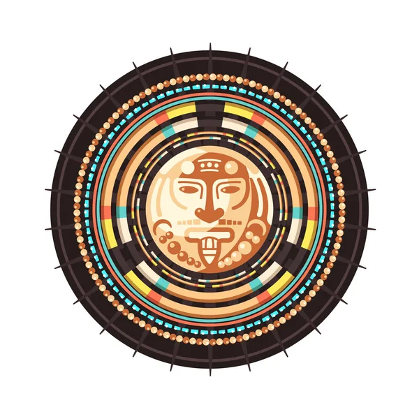 Maya Civilization Emblem — Stock vektor