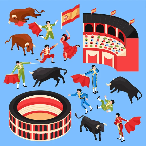 Ізометричний стадіон для биків — стоковий вектор