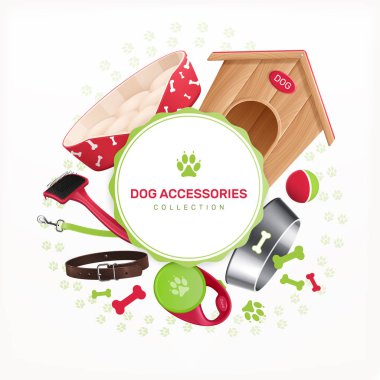 Köpek Aksesuarları Dekoratif Yuvarlak Çerçevesi 