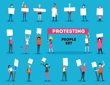 Doodle People Activists Set