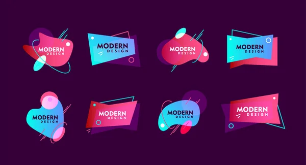 Modern ontwerp abstracte elementen set — Stockvector