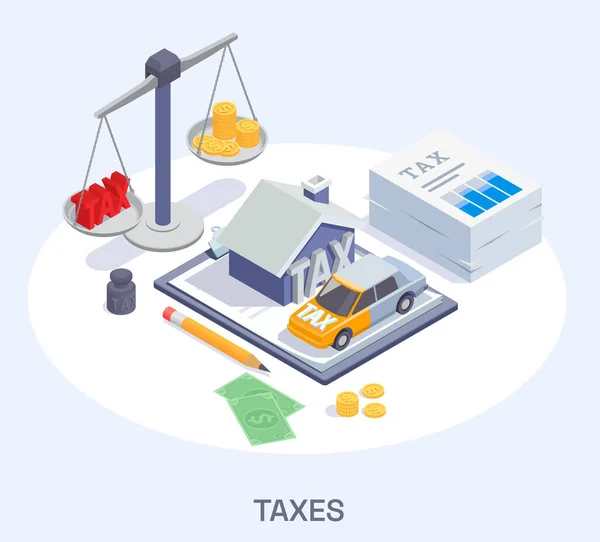 税バランス等式 — ストックベクタ