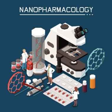 Nanoteknoloji Isometric Bileşimi 