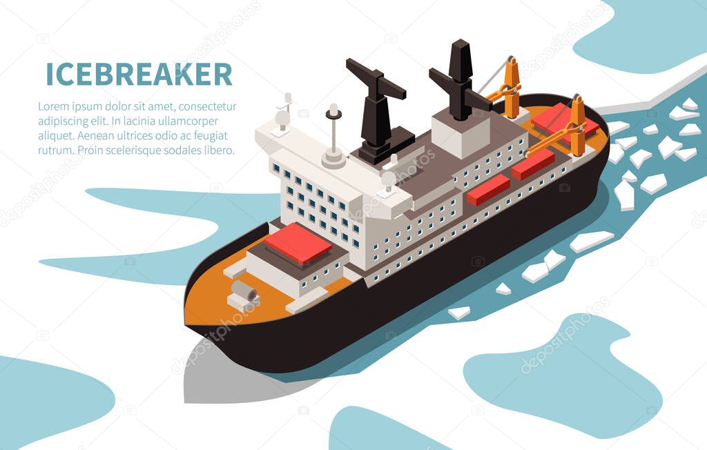 Ships Boats Isometric Image 