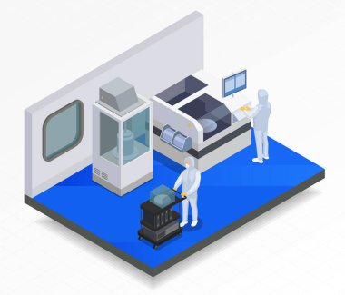 Isometric Yarı iletken Laboratuar Bileşimi