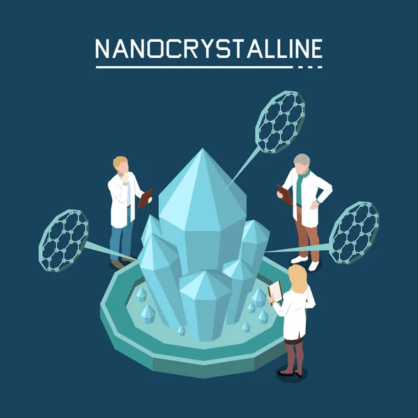 Skład izometryczny nanotechnologii — Wektor stockowy