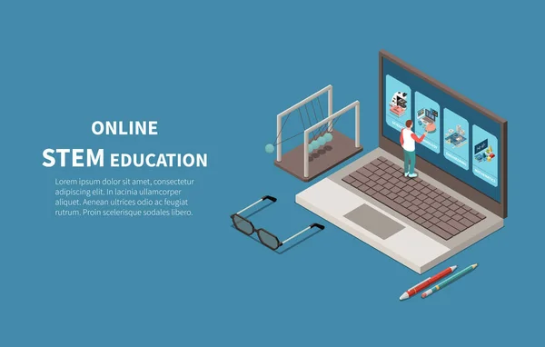 STEM Education Ισομετρική σχεδίαση — Διανυσματικό Αρχείο