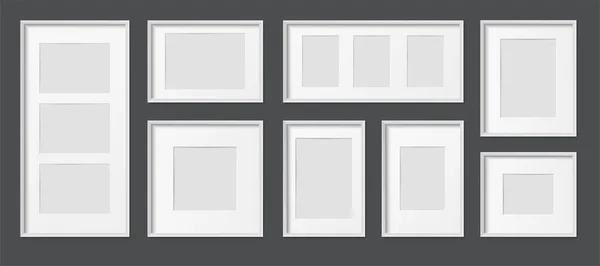 White Frames Set — Stock Vector