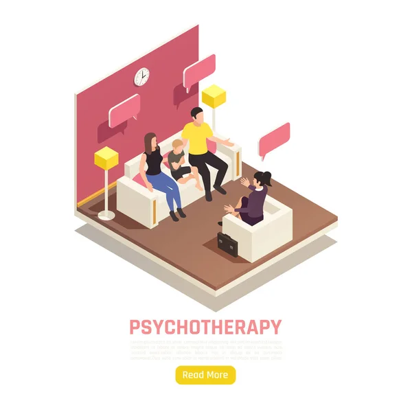 Psychoterapia rodzinna Izoterapia — Wektor stockowy