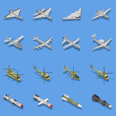 Askeri Hava Kuvvetleri Isometric Set