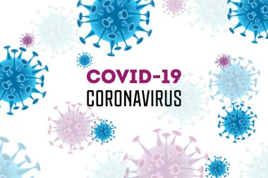 Covid Coronavirus Gerçekçi Arkaplan