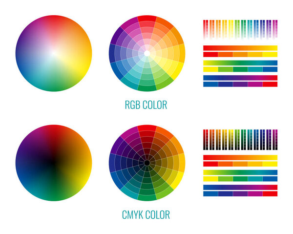 RGB CMYK Spectrums Set