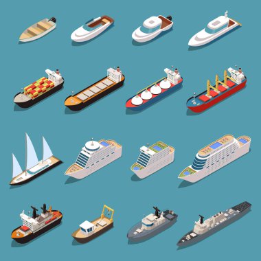 Gemiler Isometric Set 'te 