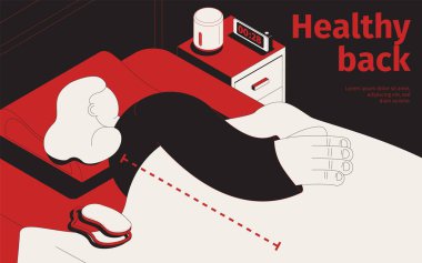 Sağlıklı Sırt Isometric Arkaplan
