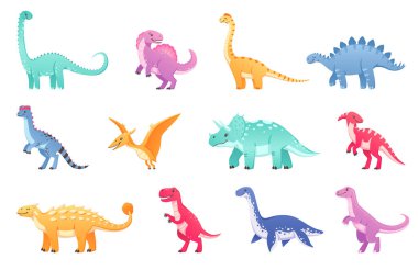 Dinos Çizgi Film Simgeleri Koleksiyonu