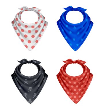 Bandana Polkadot Deseni Ayarlandı