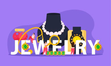 Mücevher Düz Metin Kompozisyonu