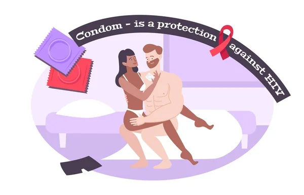 セックスHIV保護組成物 — ストックベクタ