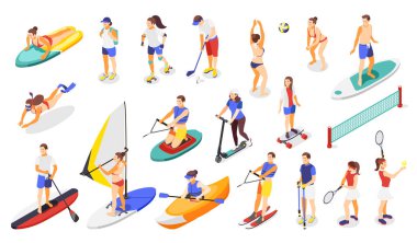 Yaz Spor Isometric Simgeleri