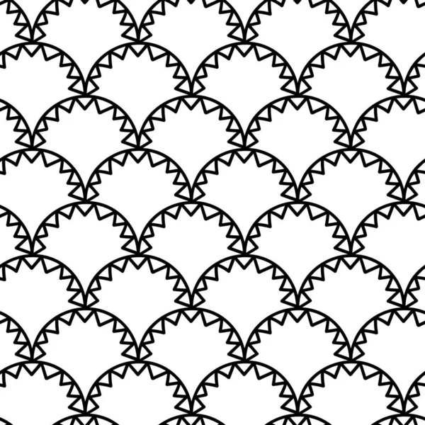 Zarif geometrik kusursuz desen. Beyaz üzerine siyah dantel