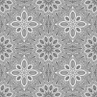 Kusursuz bir sanat eseri. Mandala simetrik deseni. tekstil, paket, duvar kağıdı tasarımı