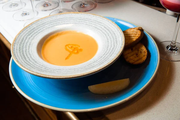Lentil soup puree. — Stock Photo, Image