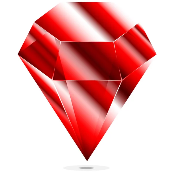 Ruby red stone. — Stock Photo, Image