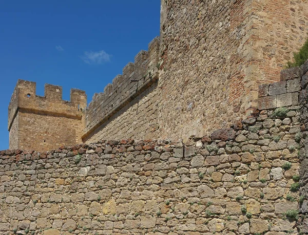 Detalj Slottet Pedraza Segovia Spanien — Stockfoto