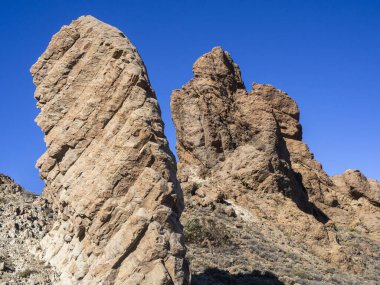 Roques de Garcia 'da kaya oluşumları, Teide Ulusal Parkı, Tenerife