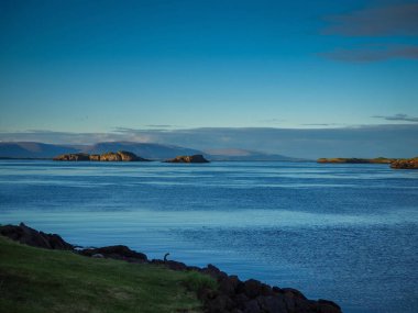 Snaefellsnes Yarımadası, İzlanda Stykisholmur 'dan görüntü