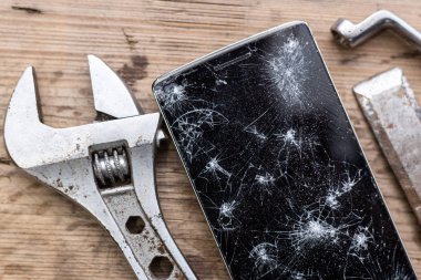 akıllı telefon tamir kavramı.