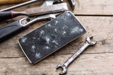 akıllı telefon tamir kavramı.