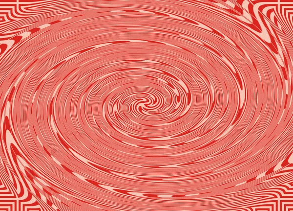 Czerwono Biały Spiralno Abstrakcyjny Obraz Tła — Zdjęcie stockowe