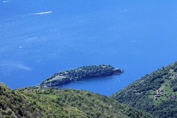 Isola Comacina no Lago de Como — Fotografia de Stock