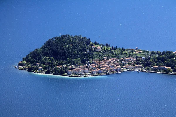 Vista real de Bellagio no Lago de Como — Fotografia de Stock