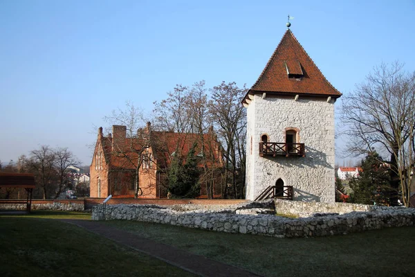 Architettura rurale polacca nel villaggio di Wieliczka — Foto Stock