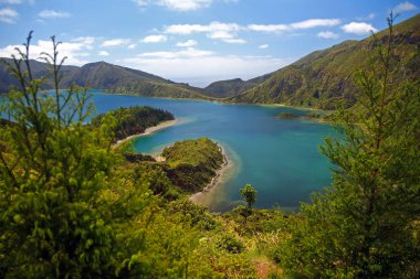 Sao Miguel 'de Fogo Gölü' nün güzelliği