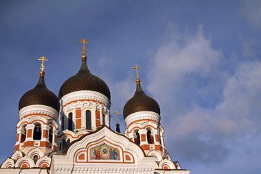 Alexander Nevsky Tallinn merkezindeki Katedral Kubbesi