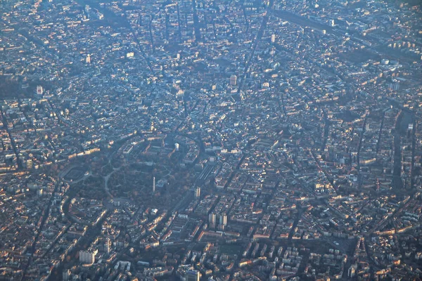 Вигляд Літака Центр Міста Мілан — стокове фото