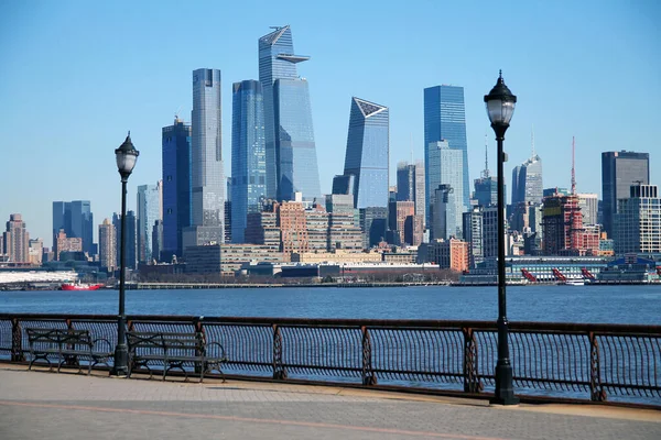 New Jersey Den Manhattan Gökyüzü Manzarası — Stok fotoğraf