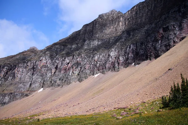 Side Mountain Glacier National Park — Stock Photo, Image