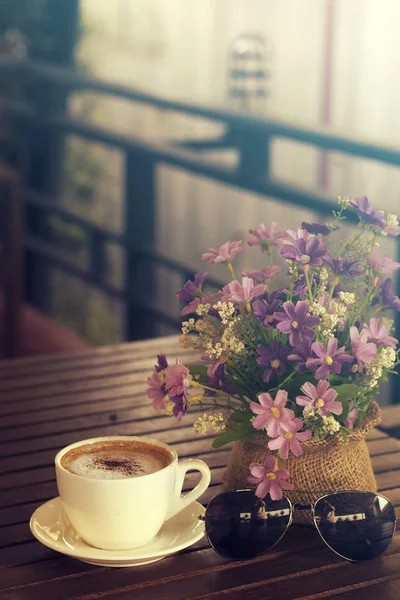 Cappuccino, horká káva — Stock fotografie
