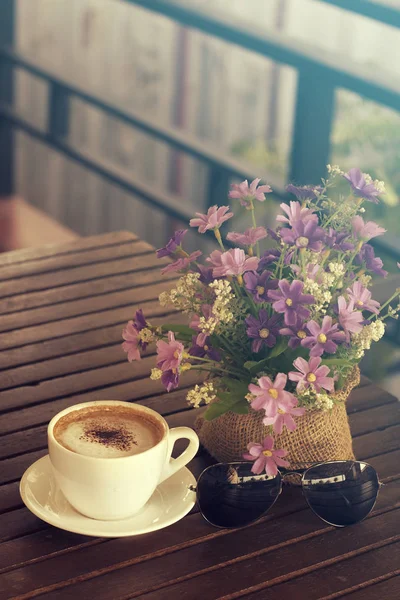 Cappuccino, gorącej kawy — Zdjęcie stockowe