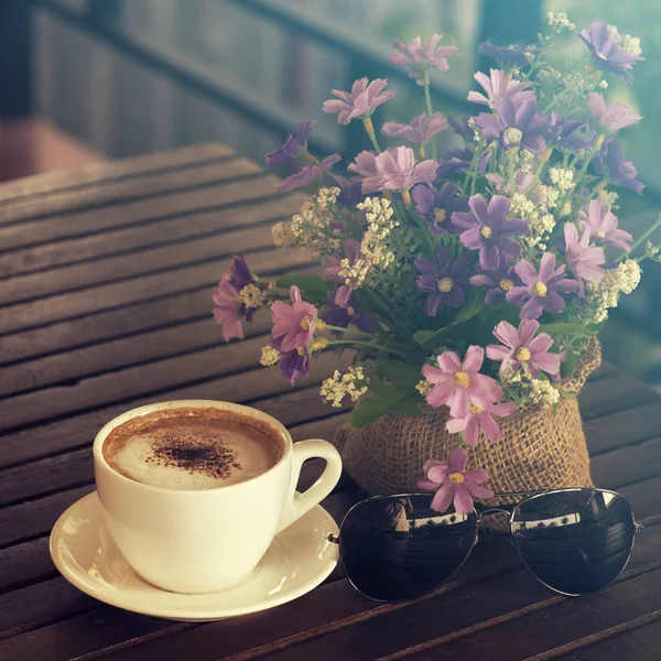 Cappuccino, varm kaffe – stockfoto