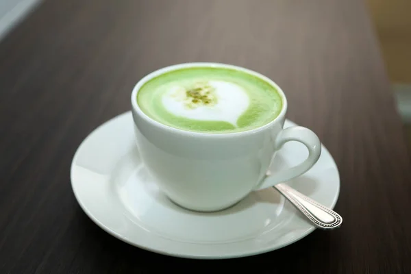 Зеленый чайный маття . — стоковое фото