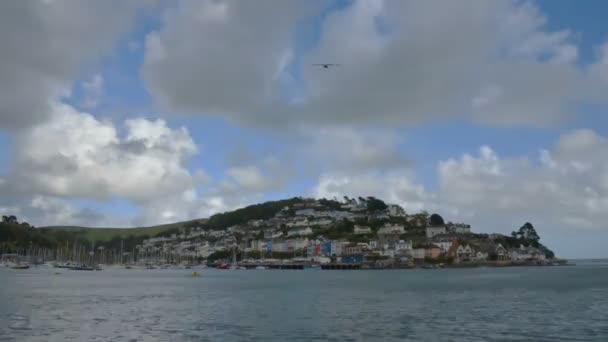 Lapso Tempo Nuvem Movendo Dartmouth Inglaterra — Vídeo de Stock