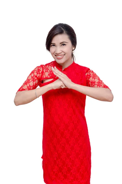 Bela mulher em traje chinês tradicional — Fotografia de Stock