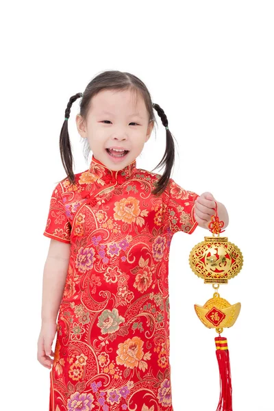 Petite fille en costume traditionnel chinois — Photo